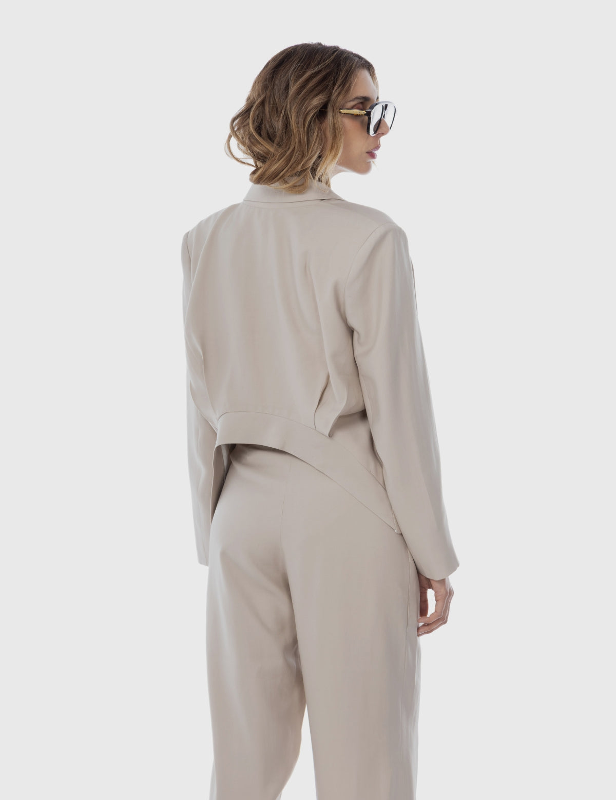 Blazer Tencel Leo Hielo