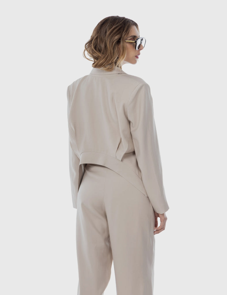 Blazer Tencel Leo Hielo