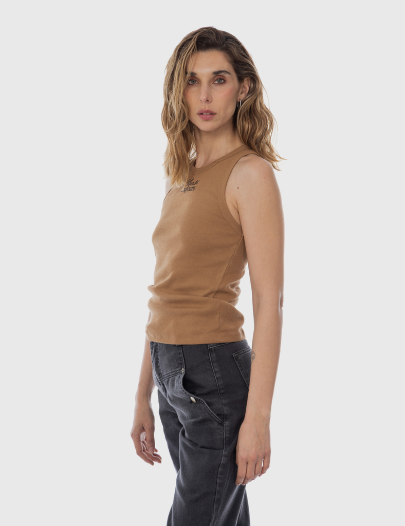 Musculosa Algodón Teresa Camel