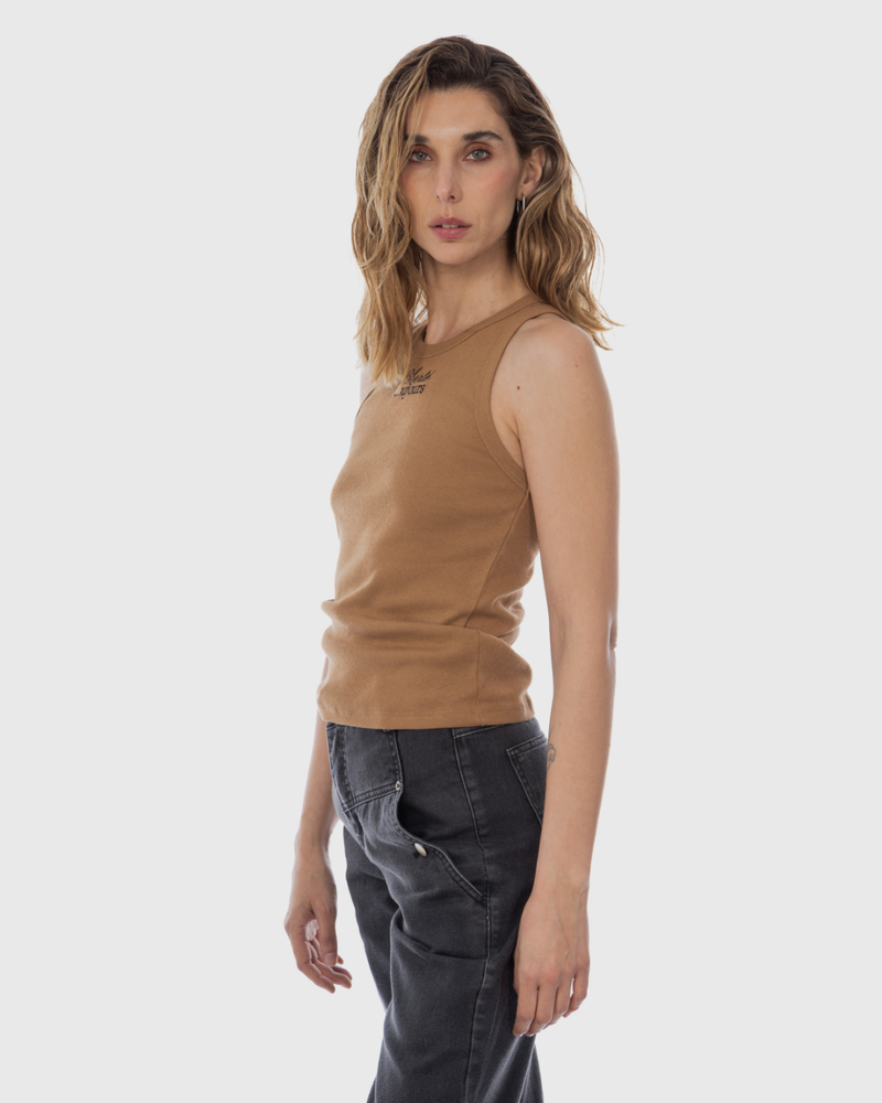 Musculosa Algodón Teresa Camel