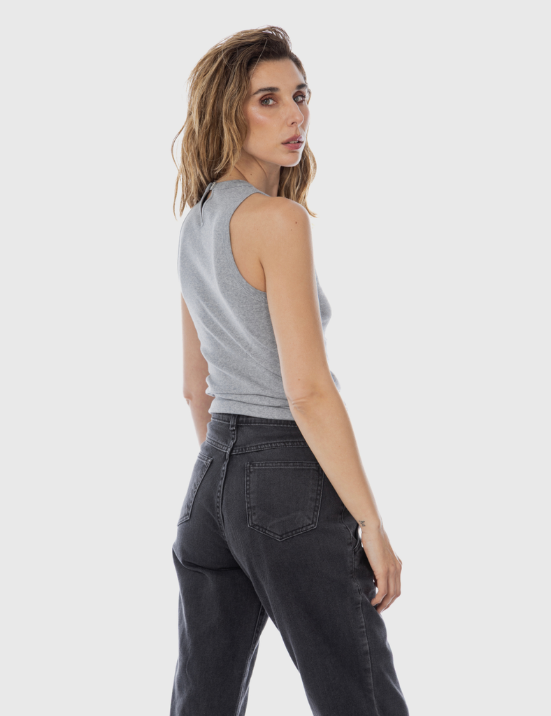 Musculosa Algodón Teresa Gris