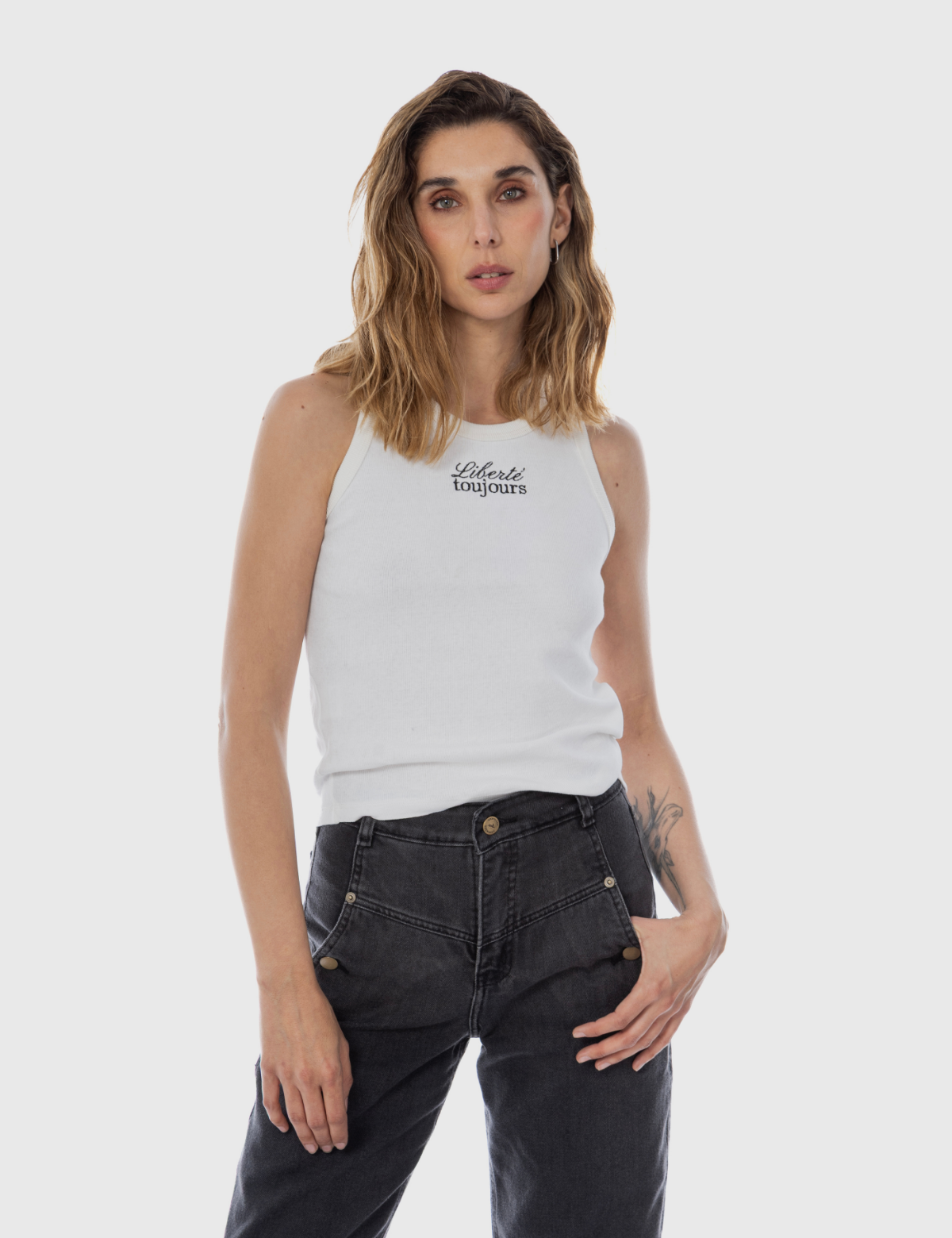 Musculosa Algodón Teresa Crudo