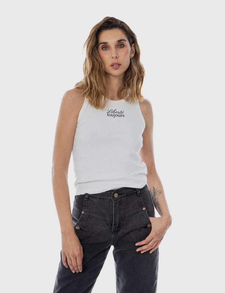 Musculosa Algodón Teresa Crudo