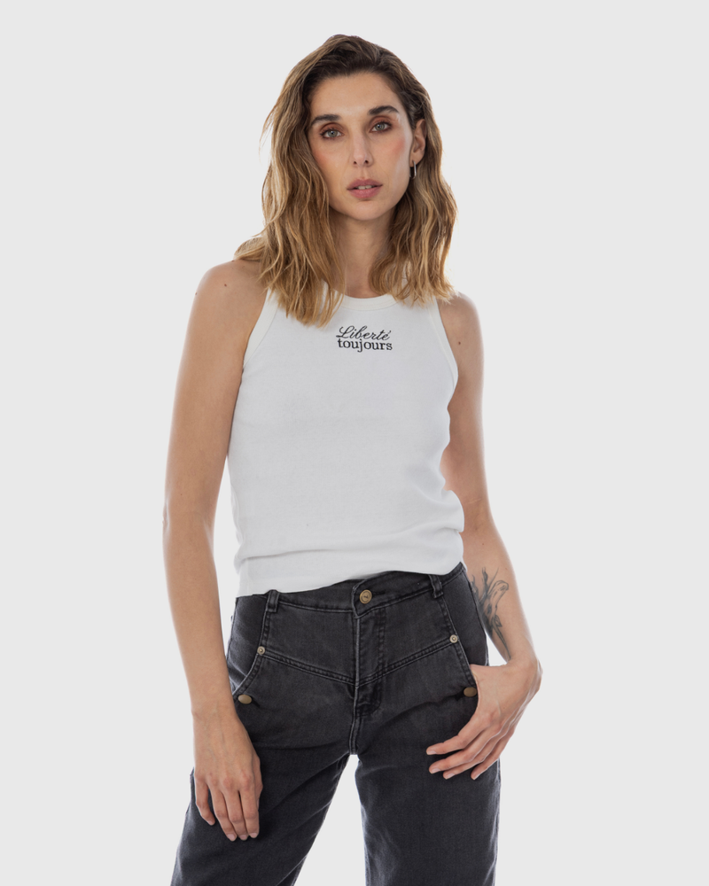 Musculosa Algodón Teresa Crudo