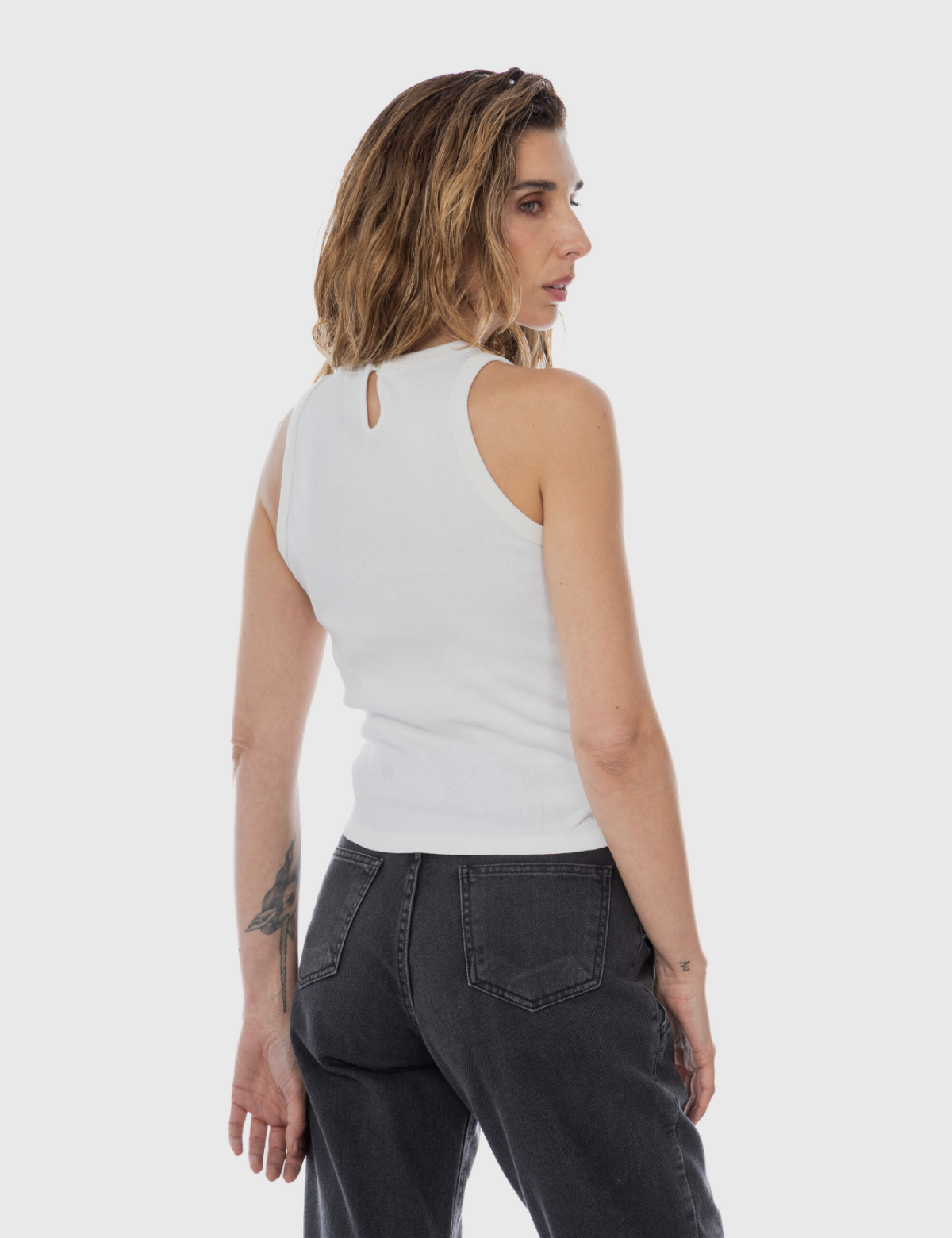 Musculosa Algodón Teresa Crudo