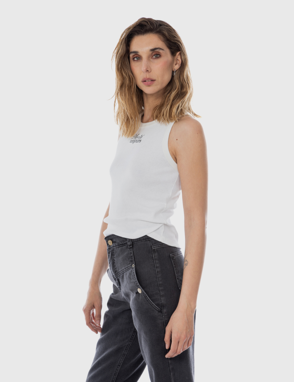 Musculosa Algodón Teresa Crudo