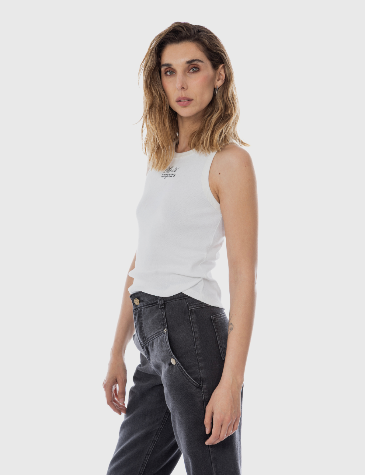 Musculosa Algodón Teresa Crudo