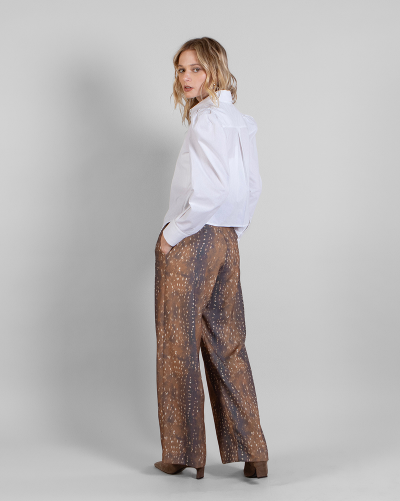 Camisa Algodón Manga Globo