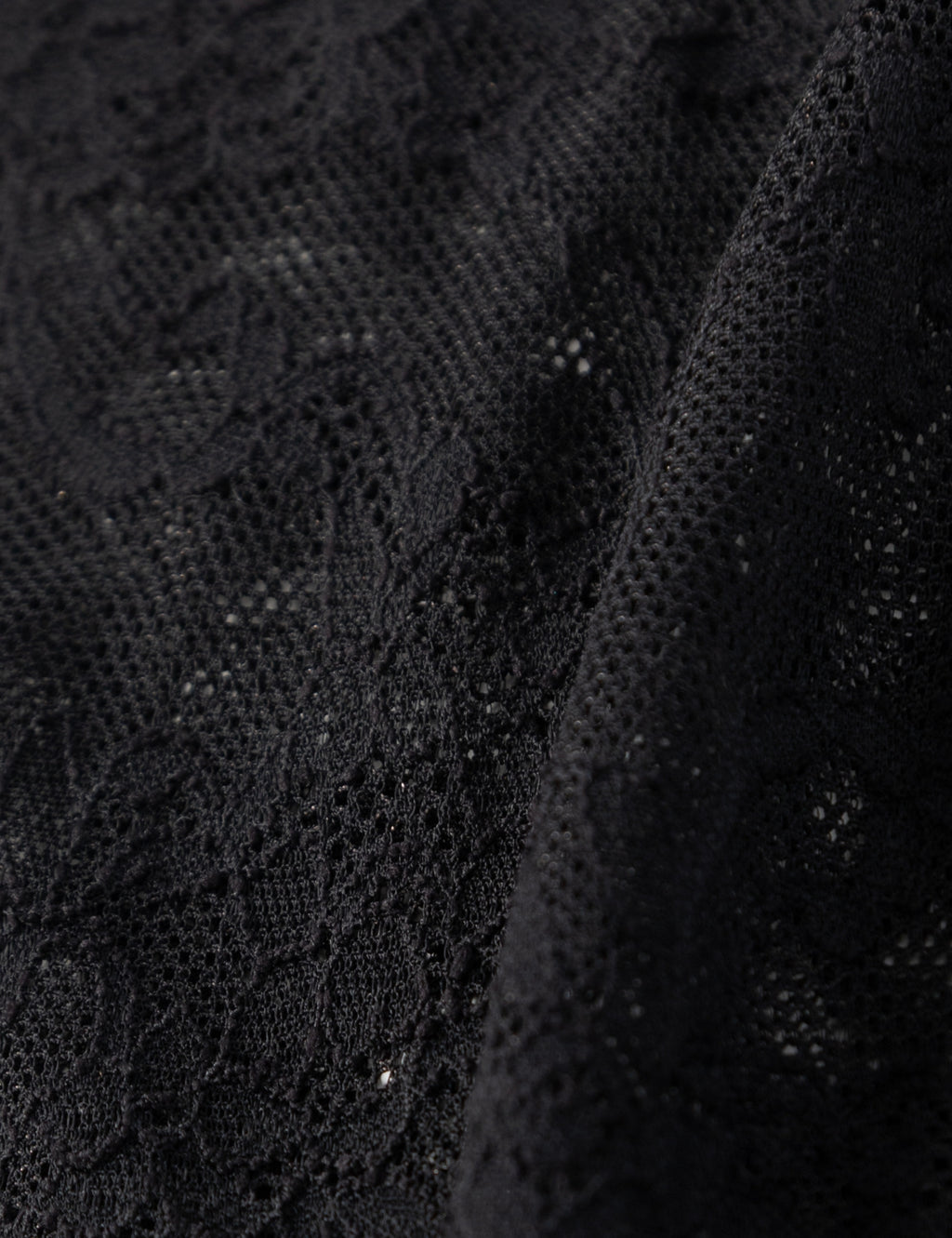 Polera Rose Oversize Encaje Negro