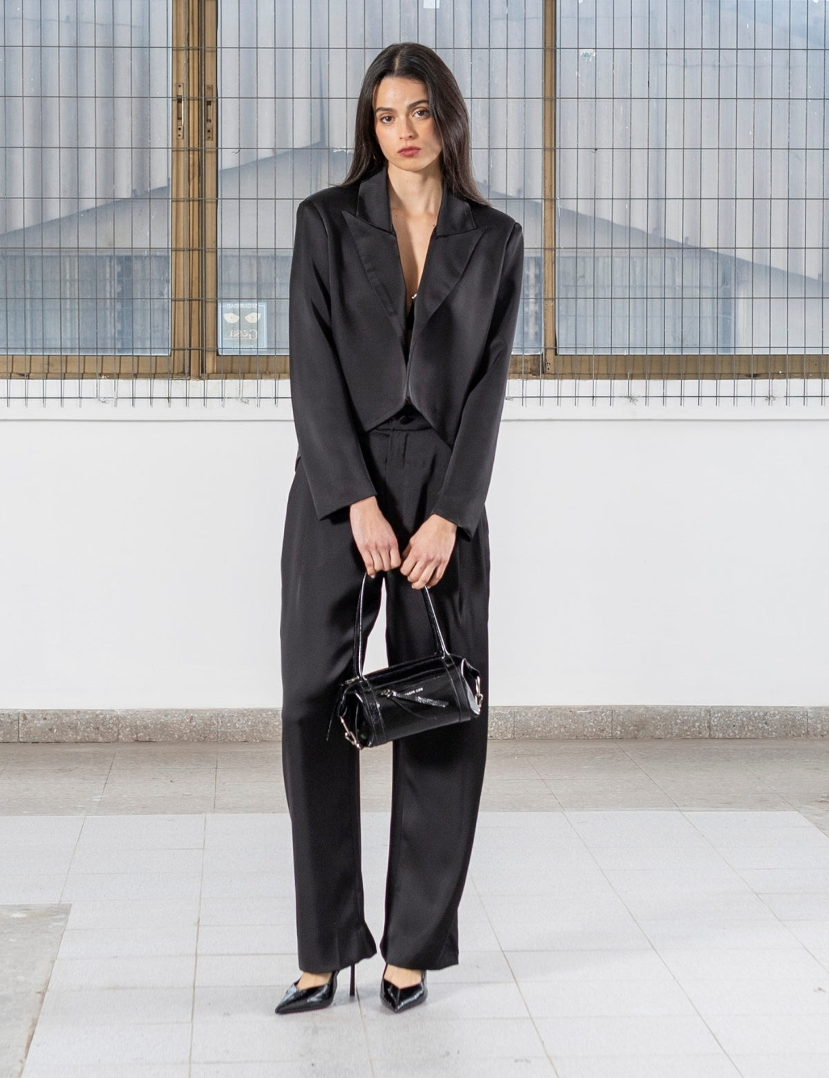 Blazer Raso Leo Negro