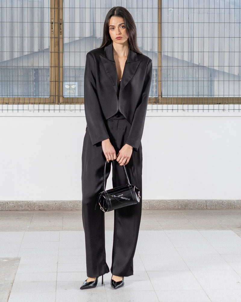 Blazer Raso Leo Negro