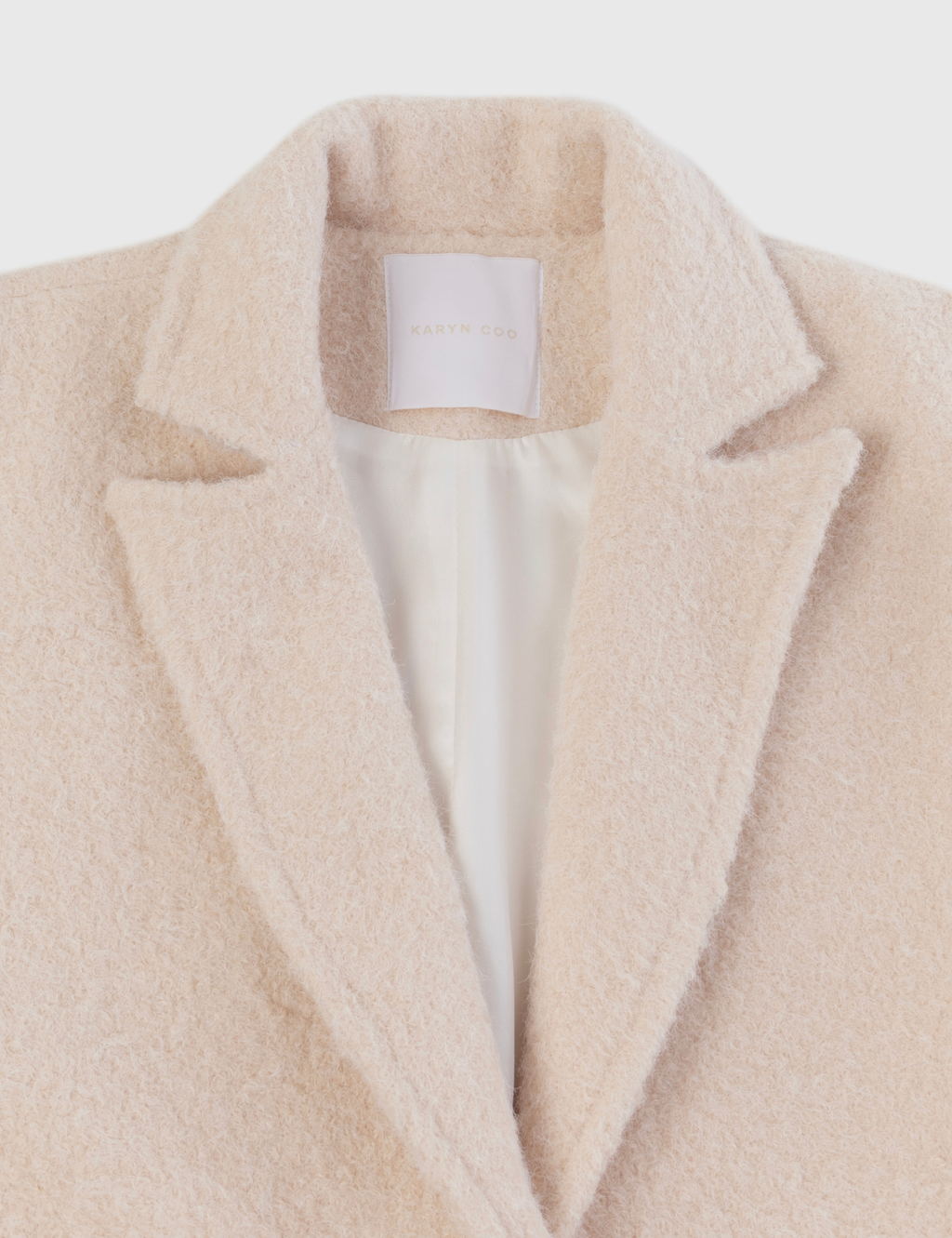 Abrigo bouclé Alba Nude
