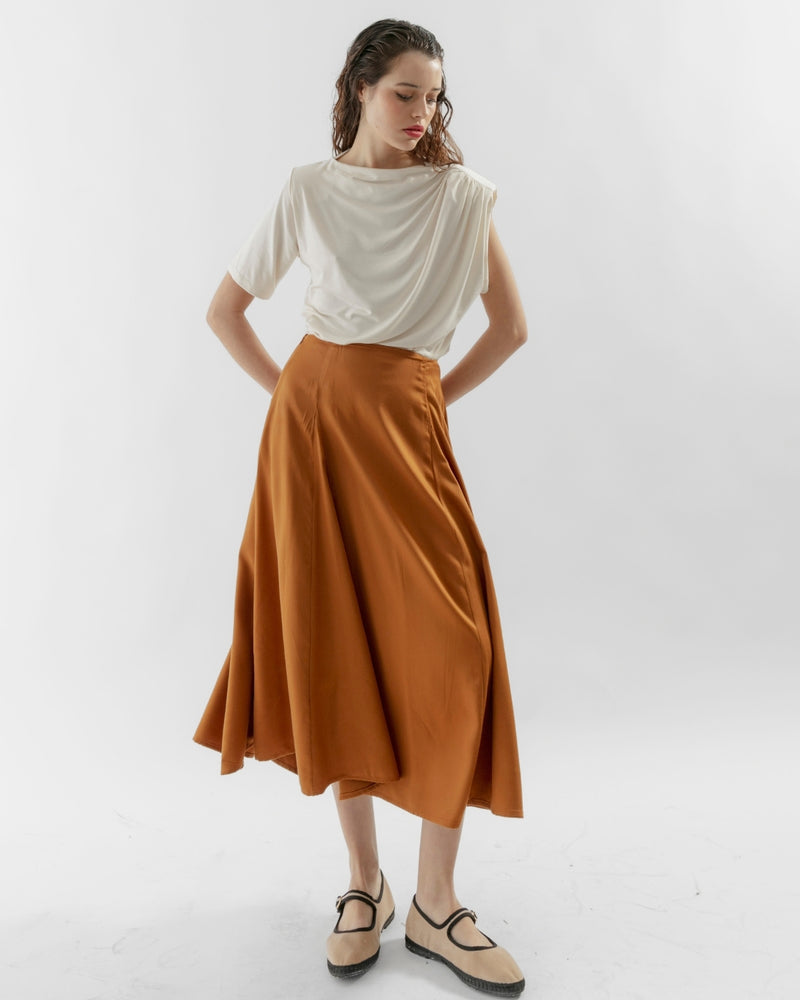 Falda evasé Fer camel