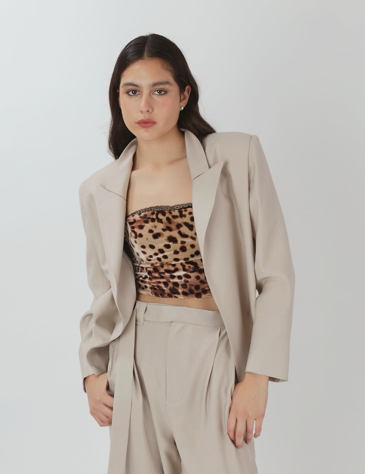 Blazer Tencel Leo Hielo