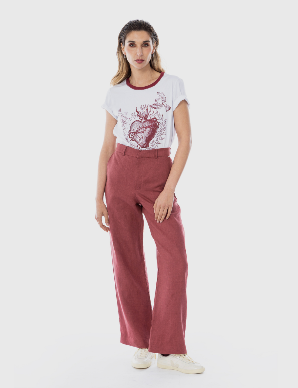 Pantalón Recto Premium Casopeia Granate