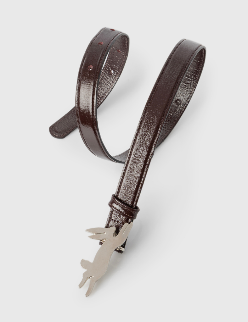 Cinturón Lapin Granate Charol