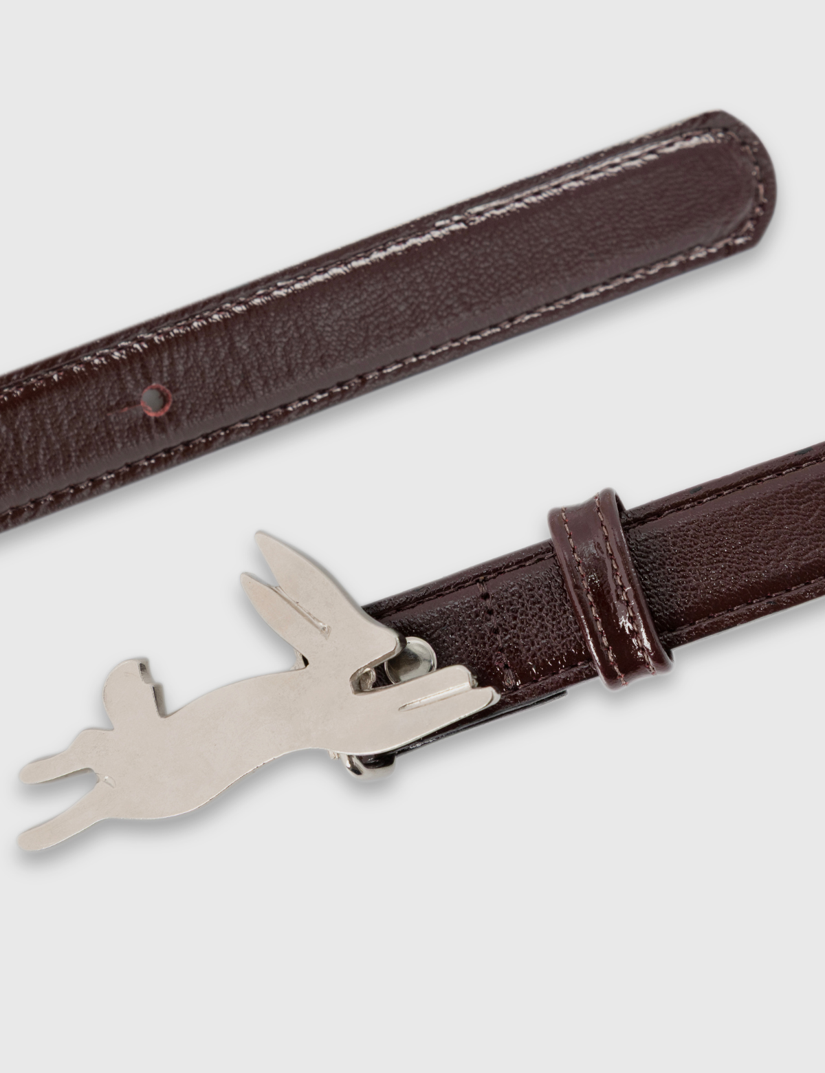 Cinturón Lapin Granate Charol