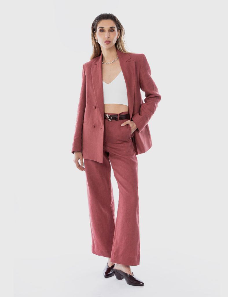 Pantalón Recto Premium Casopeia Granate