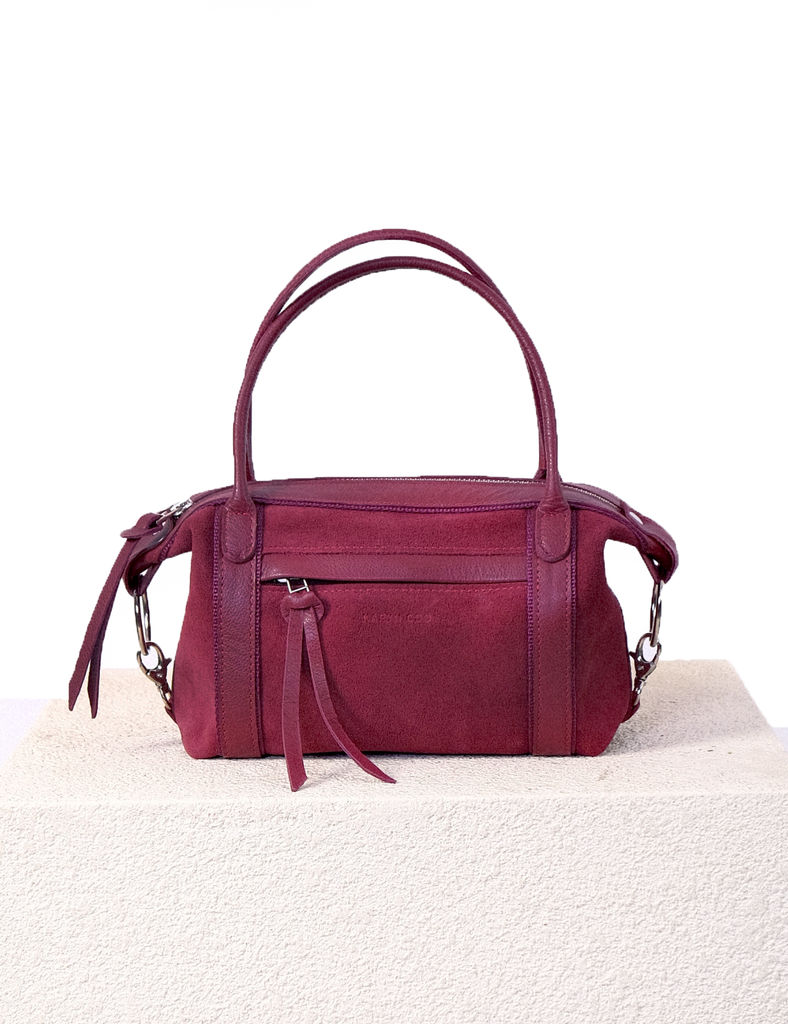 Cartera mini Diana reno burdeo