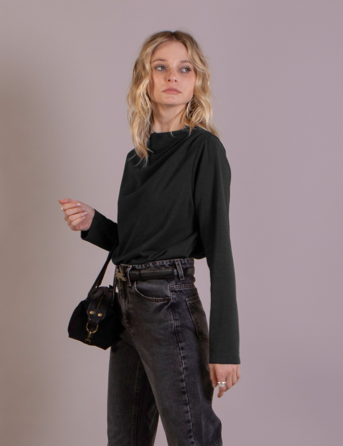 Polera Beatle Noelia Negro