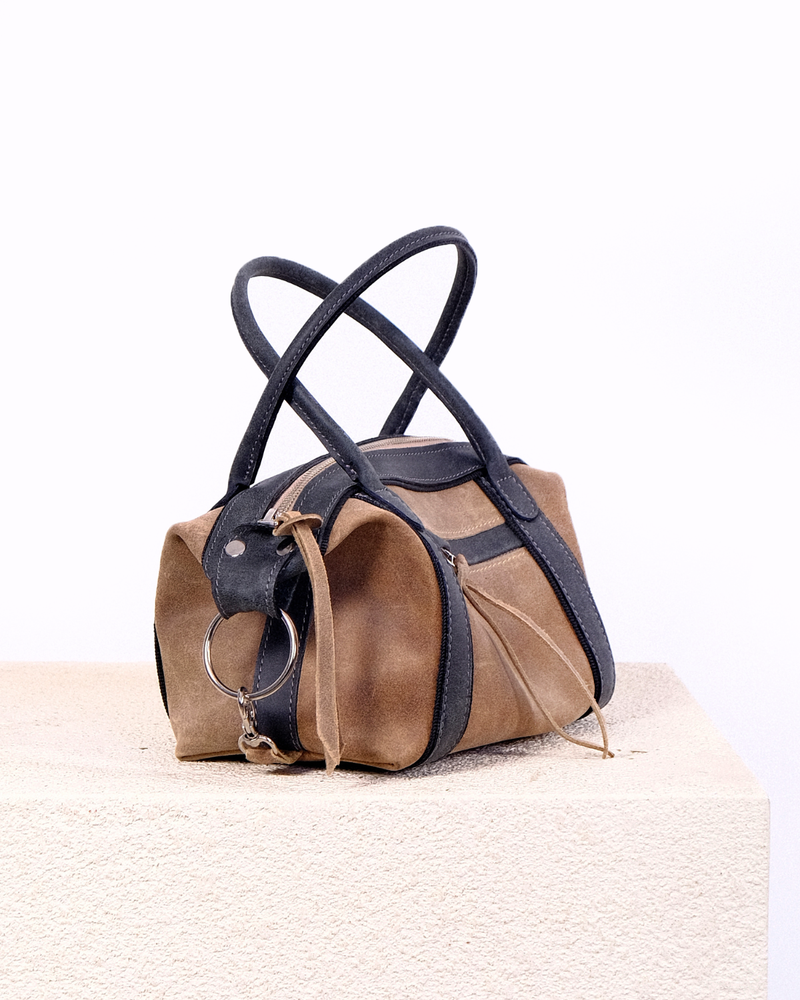 Cartera mini Diana Toffee y Humo