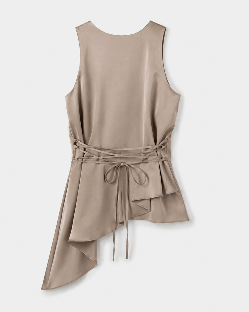 Blusa Raso Celina Taupe