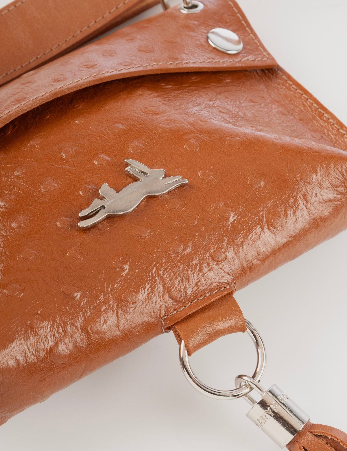 Cinturón Mara Avestruz Caramelo