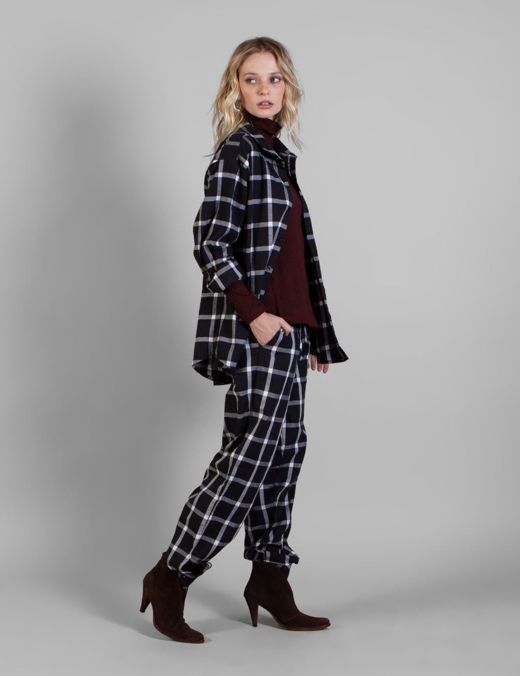 Pantalon Escocés Pampa Negro