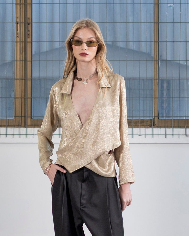 Blusa Cruzada Chandi Oro