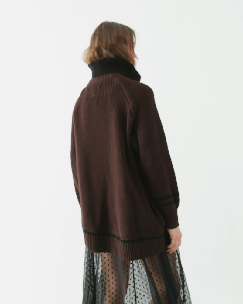 Tejido La Diagonal café moro