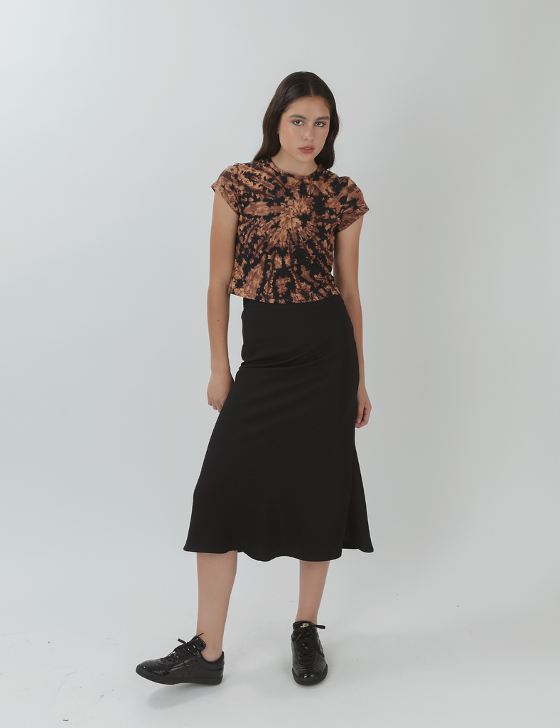 Falda Sesgo Suri Negro