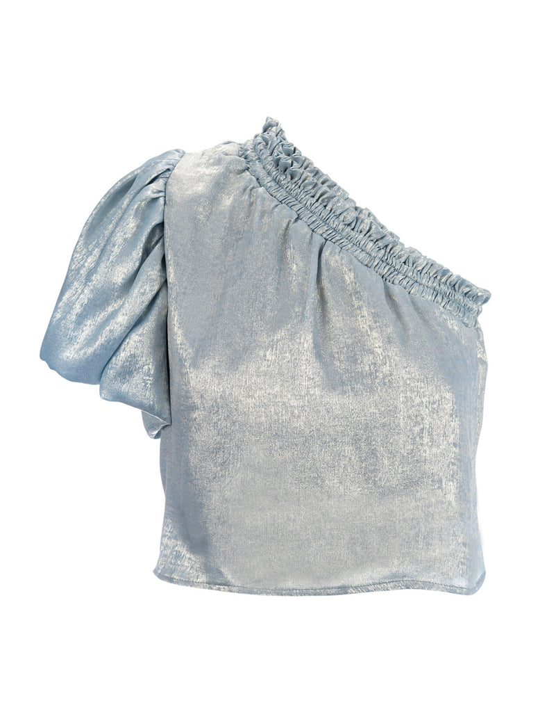 Blusa manga globo Cielo celeste