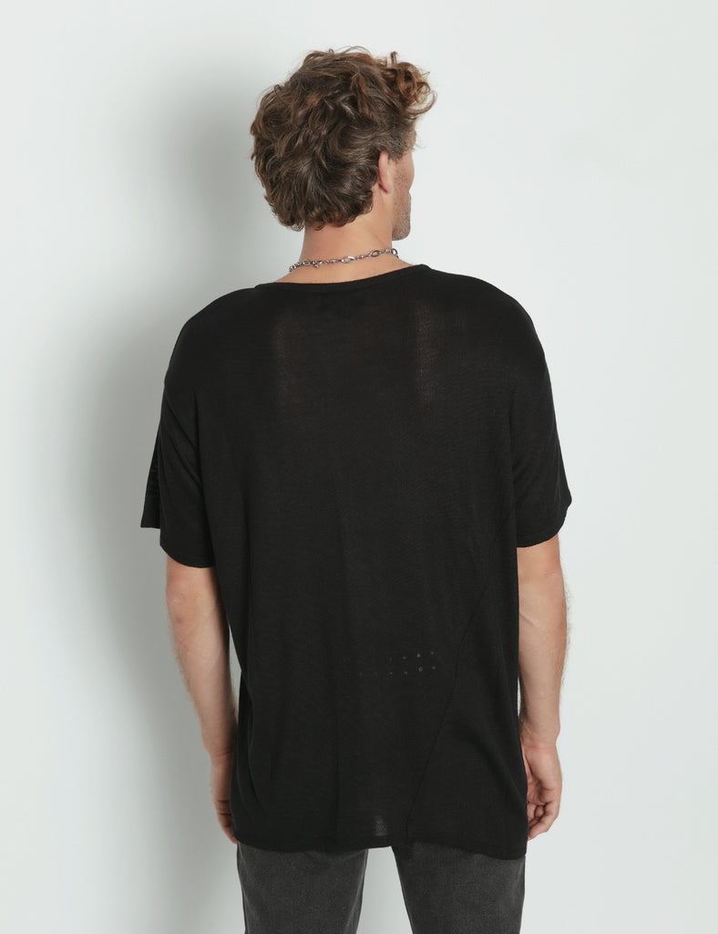 Polera tejida Norton negro