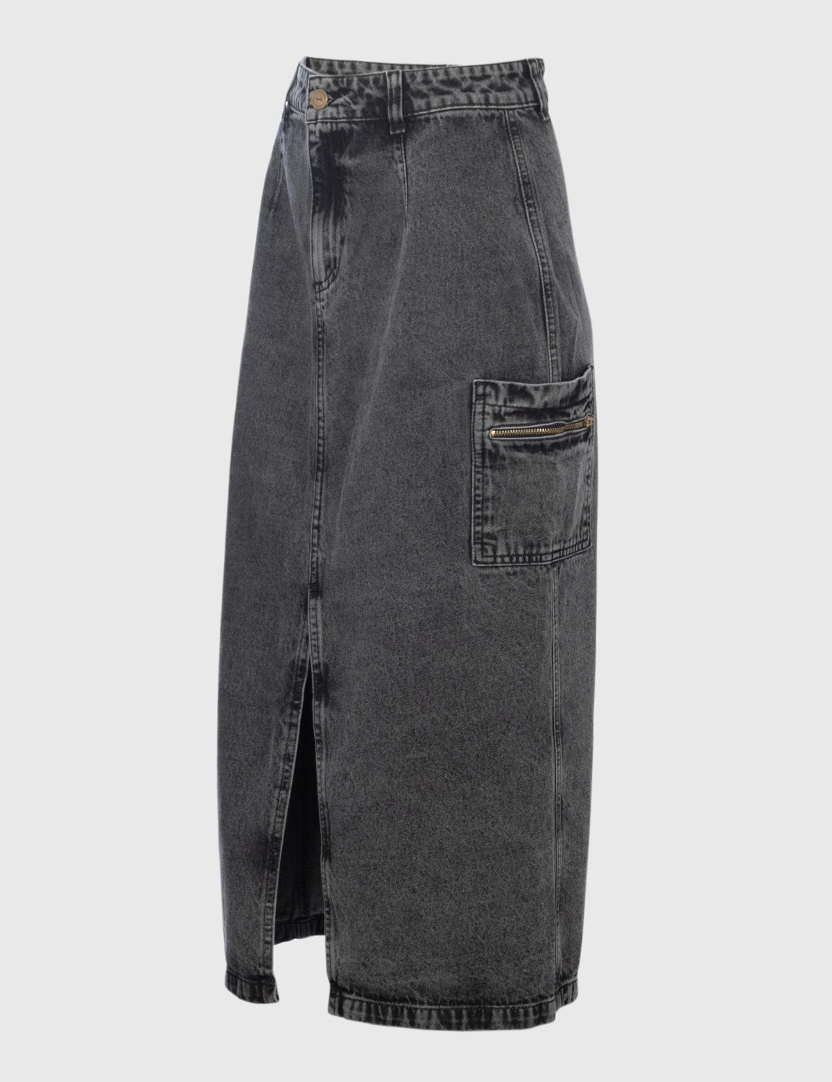 Falda Denim Ninfa Recycled Negro