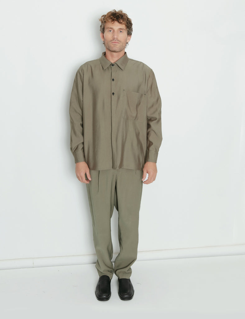 Pantalón tencel Tijoux oliva