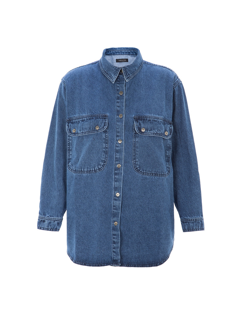 Camisa sustentable Caroline Azul