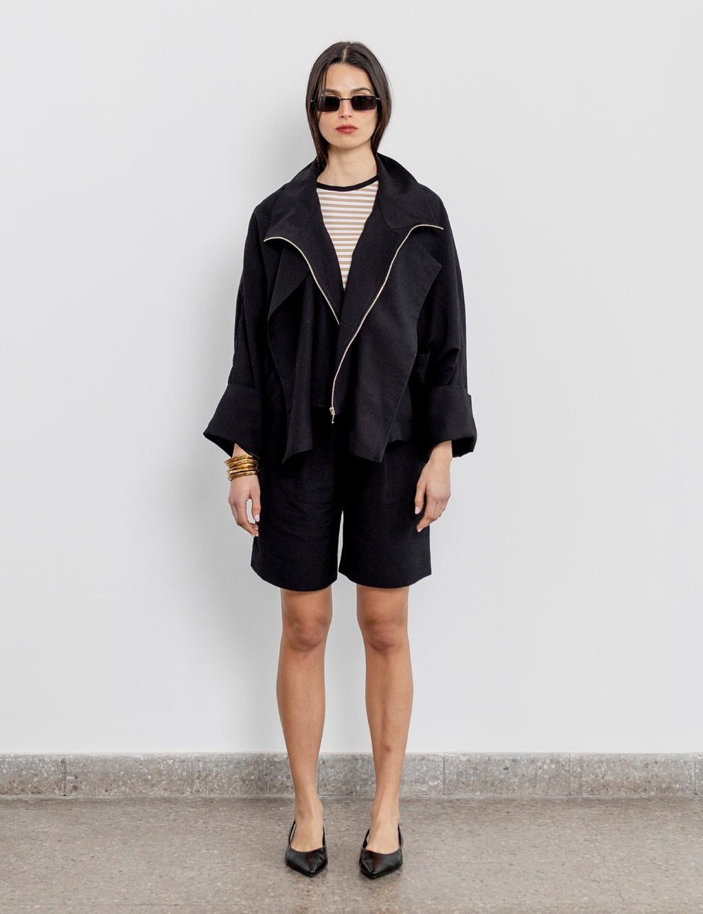 Chaqueta Tencel Japo Negro