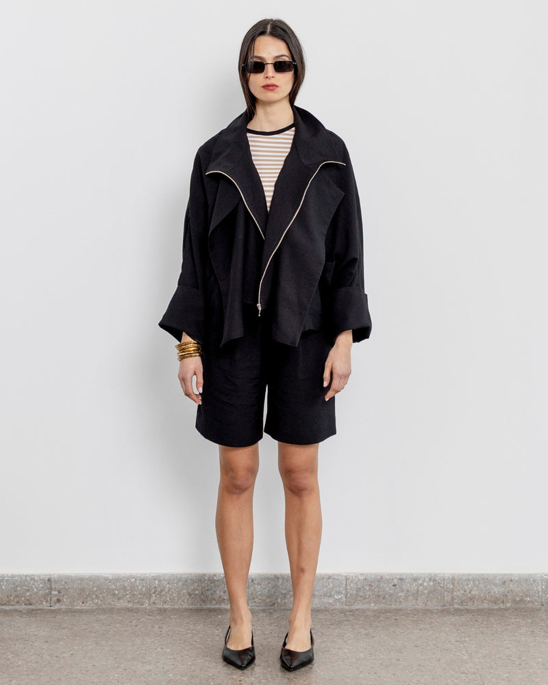 Chaqueta Tencel Japo Negro