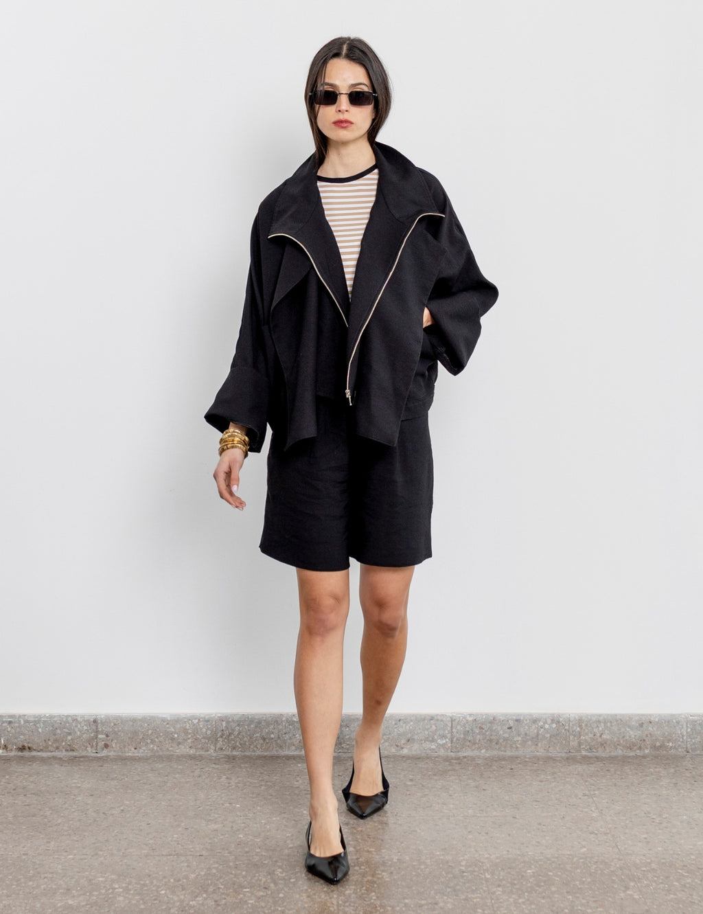 Chaqueta Tencel Japo Negro