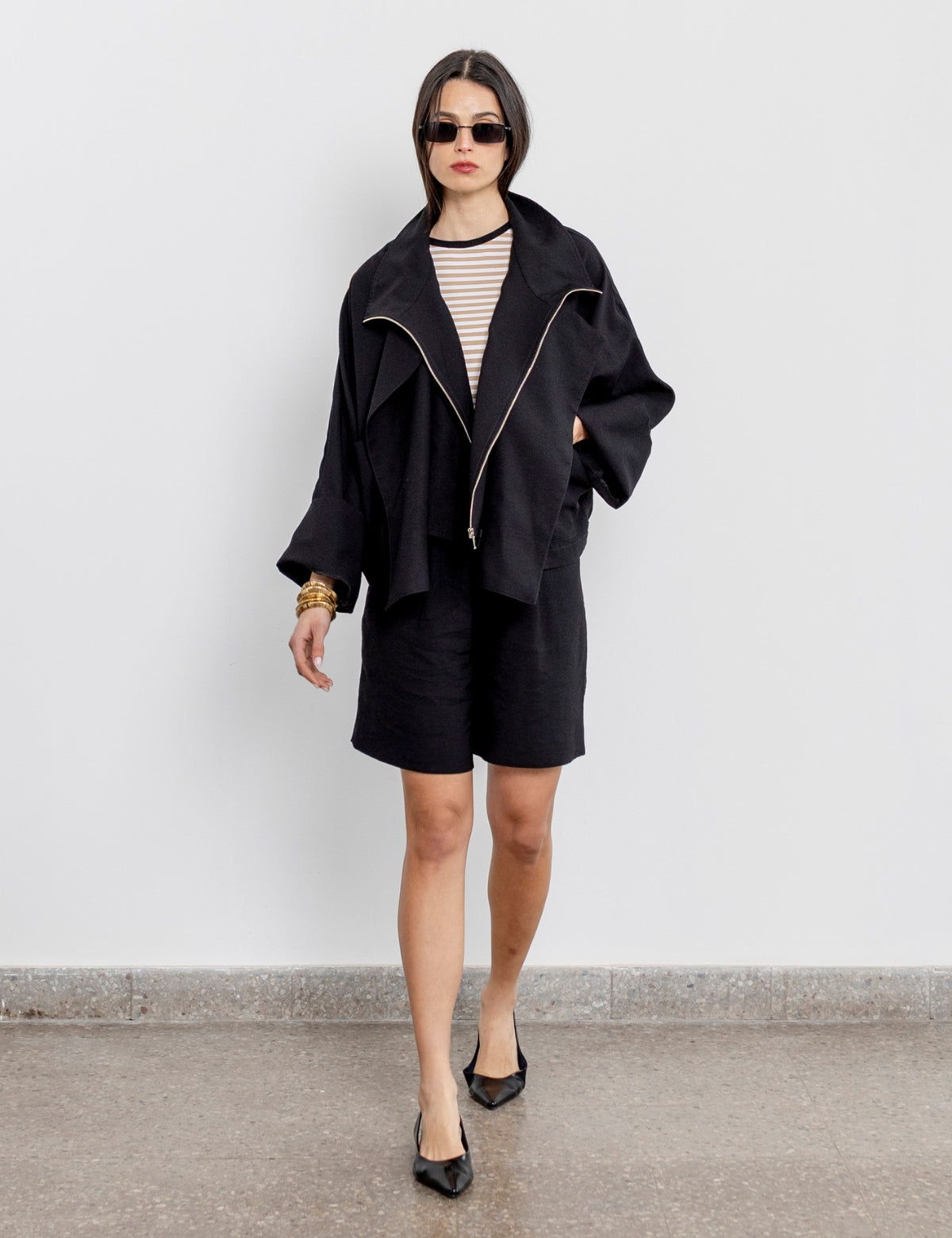 Chaqueta Tencel Japo Negro