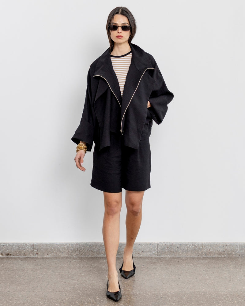 Chaqueta Tencel Japo Negro