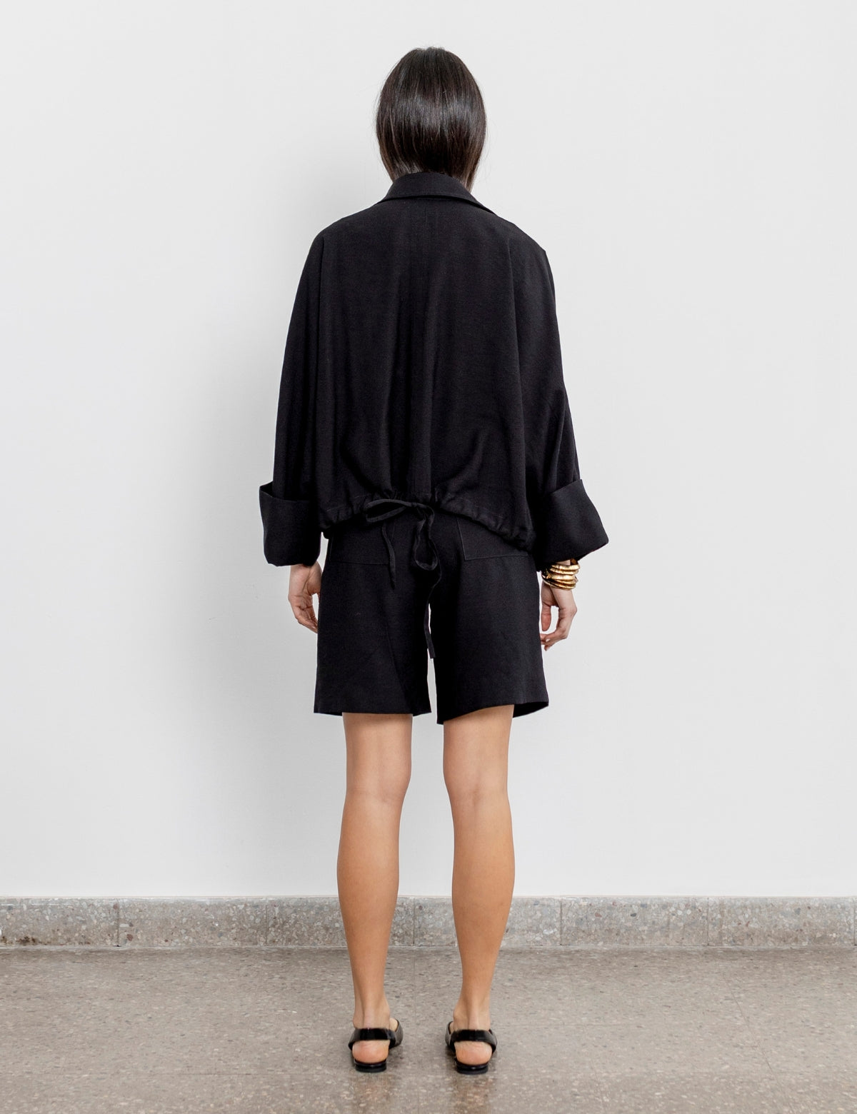 Chaqueta Tencel Japo Negro