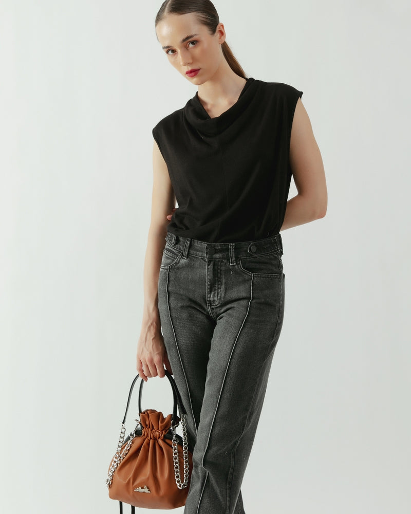 Blusa tejida Valentino negro