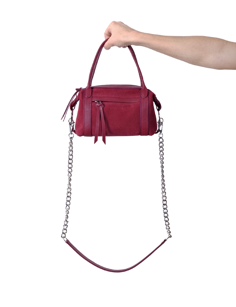 Cartera mini Diana reno burdeo