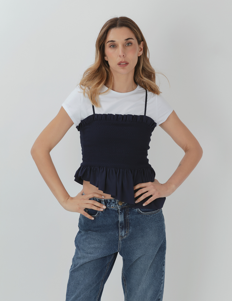 Blusa nido Polanco Marino