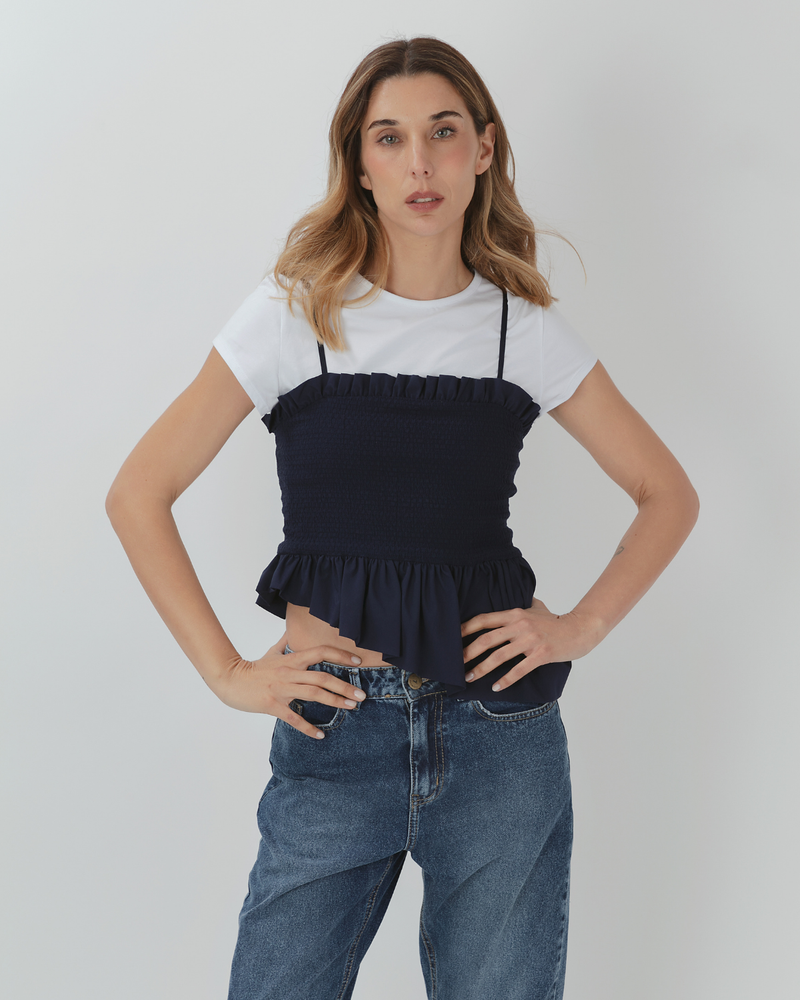 Blusa nido Polanco Marino
