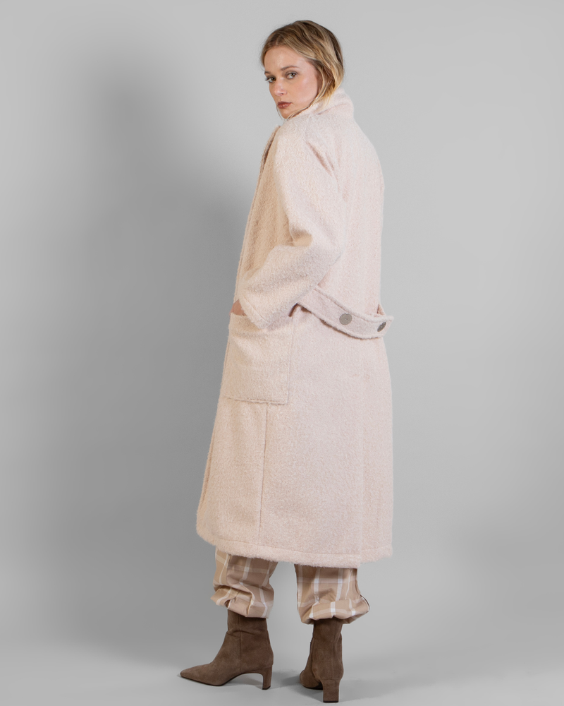 Abrigo bouclé Alba Nude