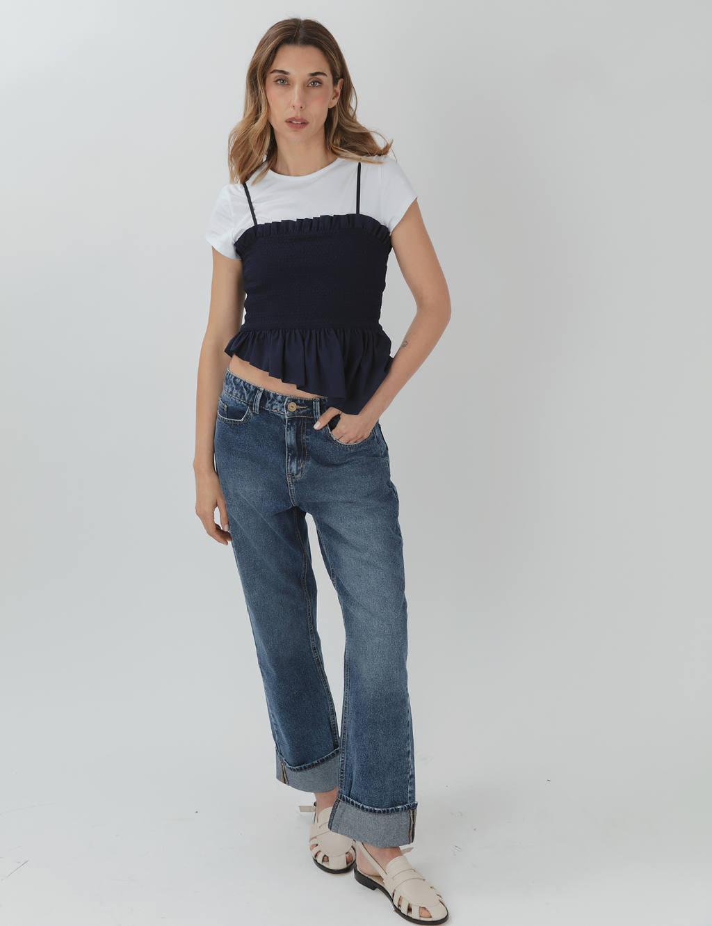 Blusa nido Polanco Marino