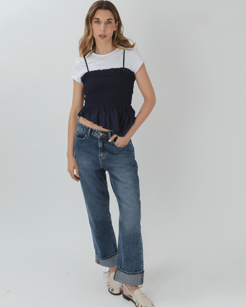 Blusa nido Polanco Marino