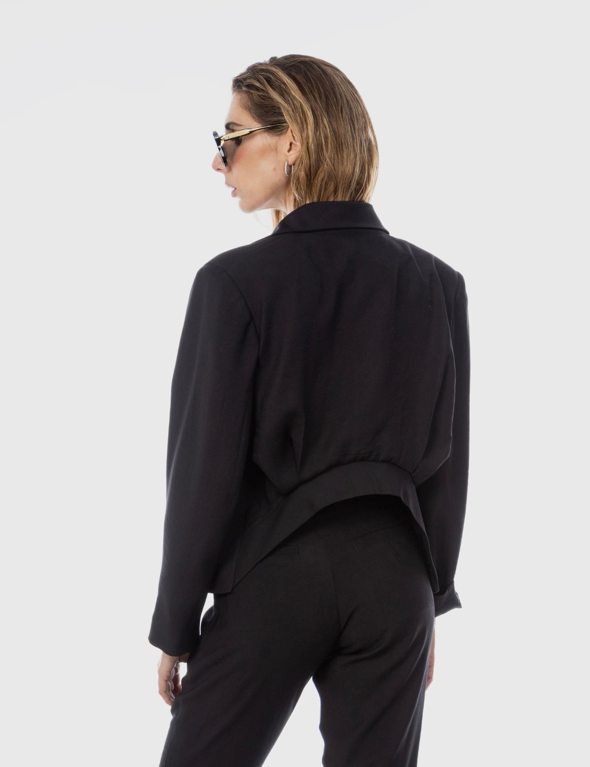 Blazer Tencel Leo Negro